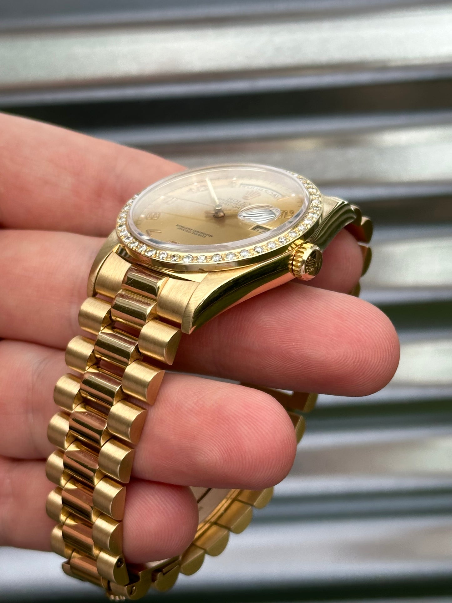 Rolex Day-Date 36mm Ref:18238 Double Quickset Box & Papers