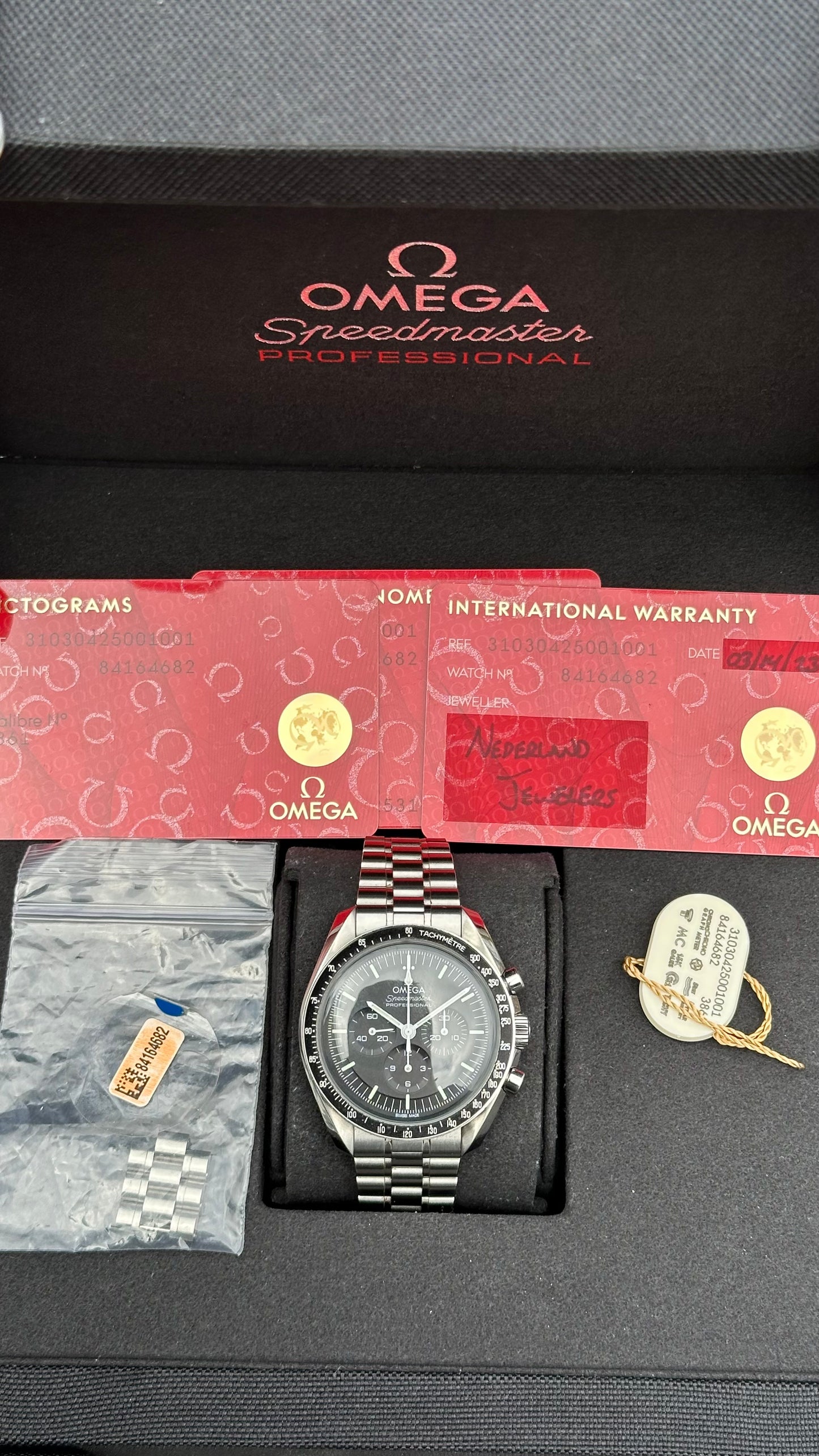 Omega Speedmaster Professional “Moon Watch” 42mm Ref. 310.30.42.50.01.001 Box & Cards