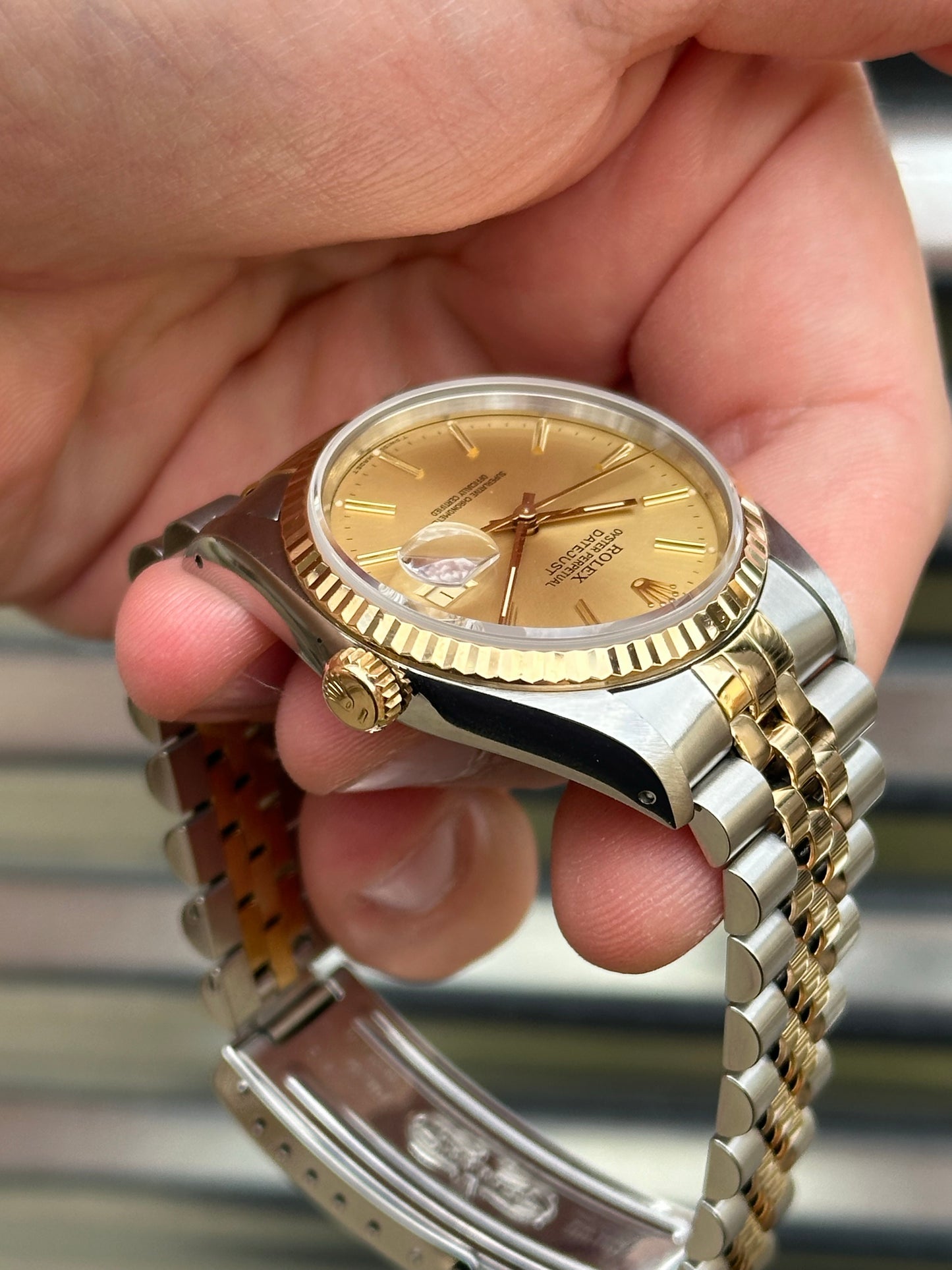 Rolex Datejust 36mm Ref.16233 “Champagne Dial” Box & Papers