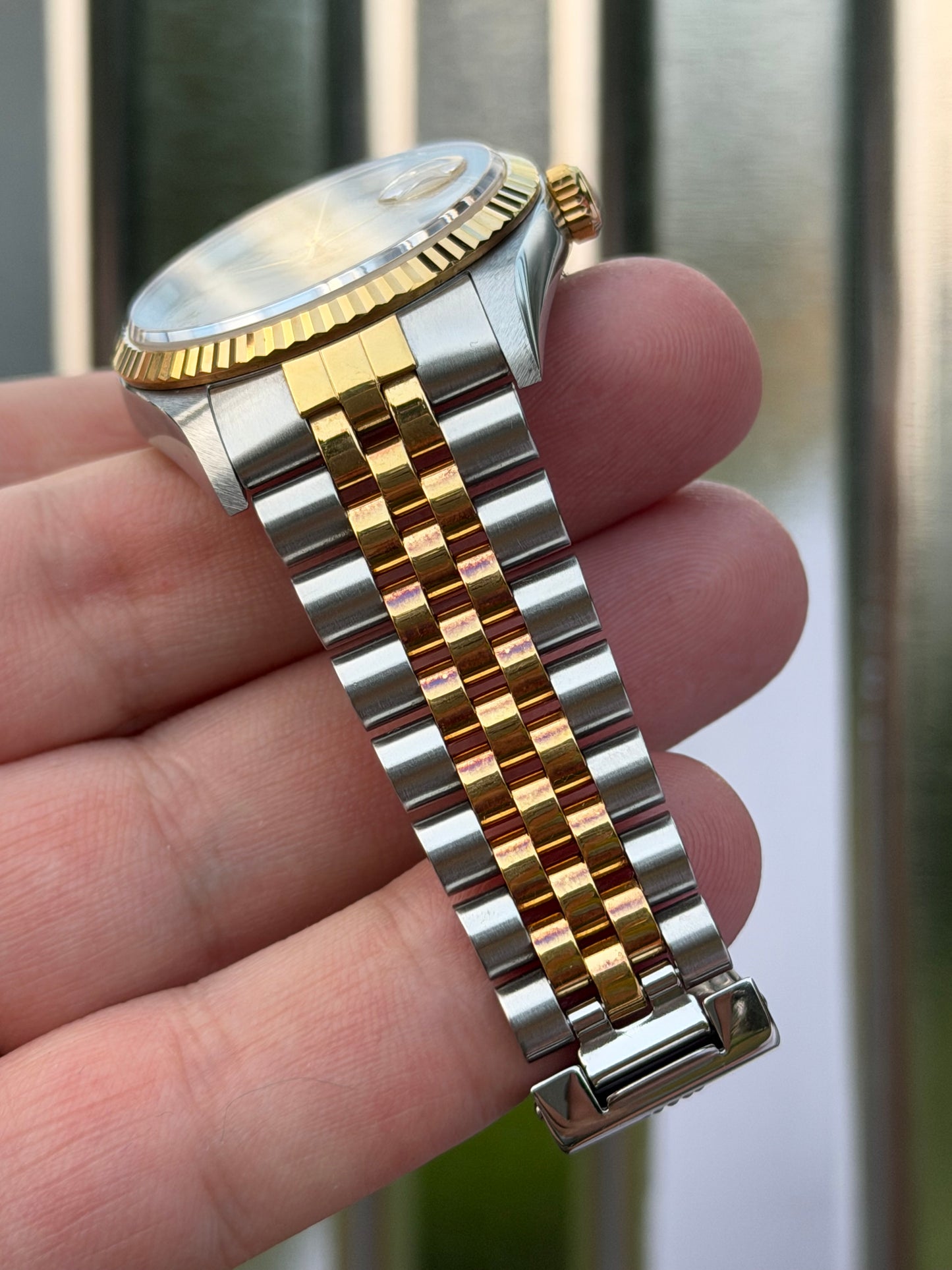 Rolex Datejust “Pyramid Dial” 36mm Ref.16233 Box & Papers