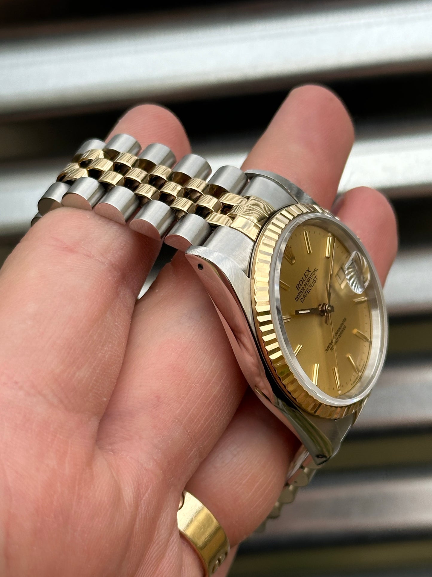 Rolex Datejust 36mm Ref.16233 “Champagne Dial” Box & Papers