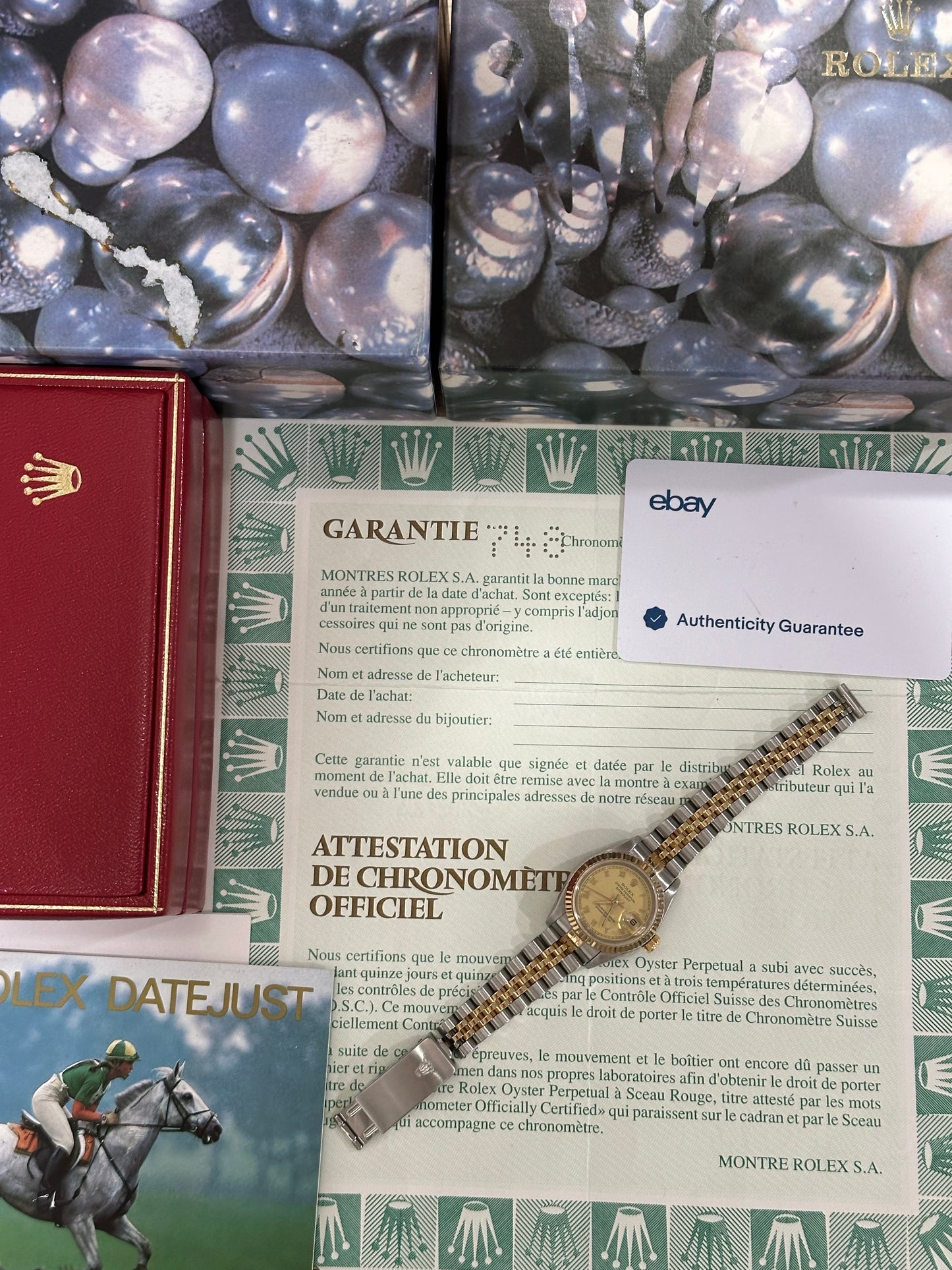 Rolex Ladies Datejust 26mm Ref.69173 Box & Papers