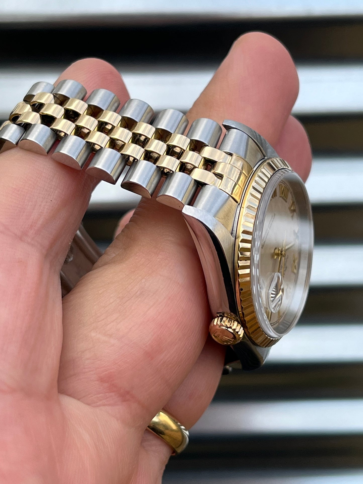 Rolex Datejust “Pyramid Dial” 36mm Ref.16233 Box & Papers