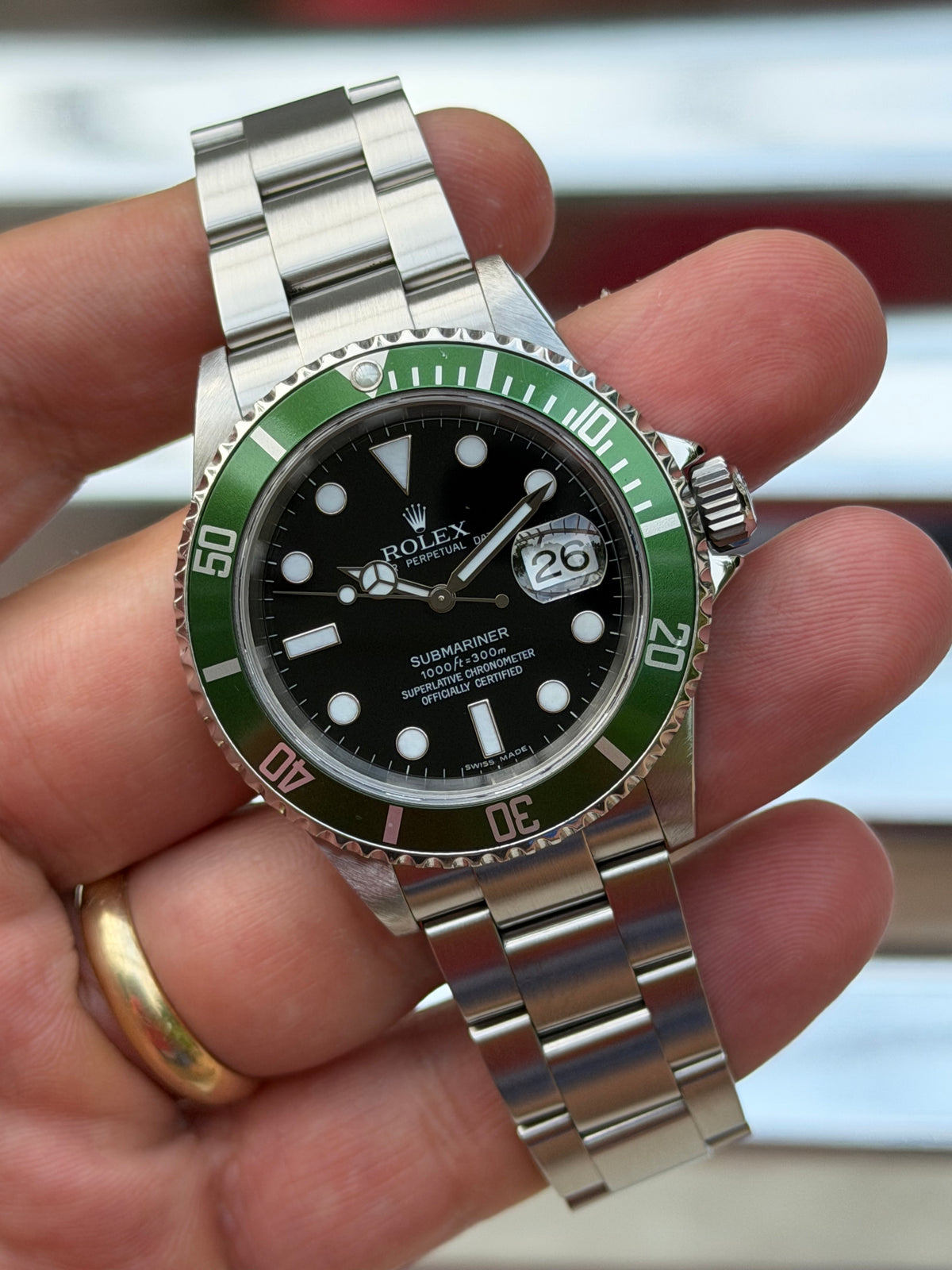 Rolex Submariner Date “Kermit” 40mm Ref.16610LV Box & Papers