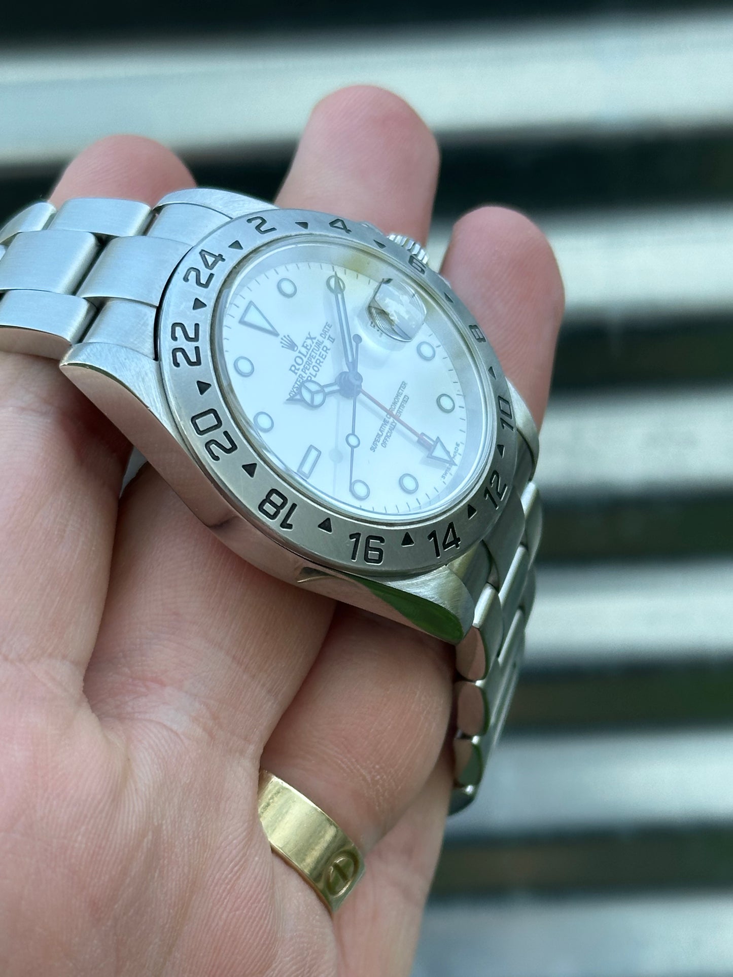 Rolex Explorer II “Polar” 40mm Ref.16570 Box & Papers