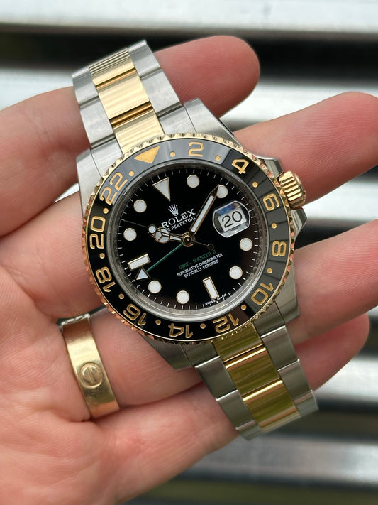 Rolex GMT Master II 40mm Ref.116713LN Watch & Card