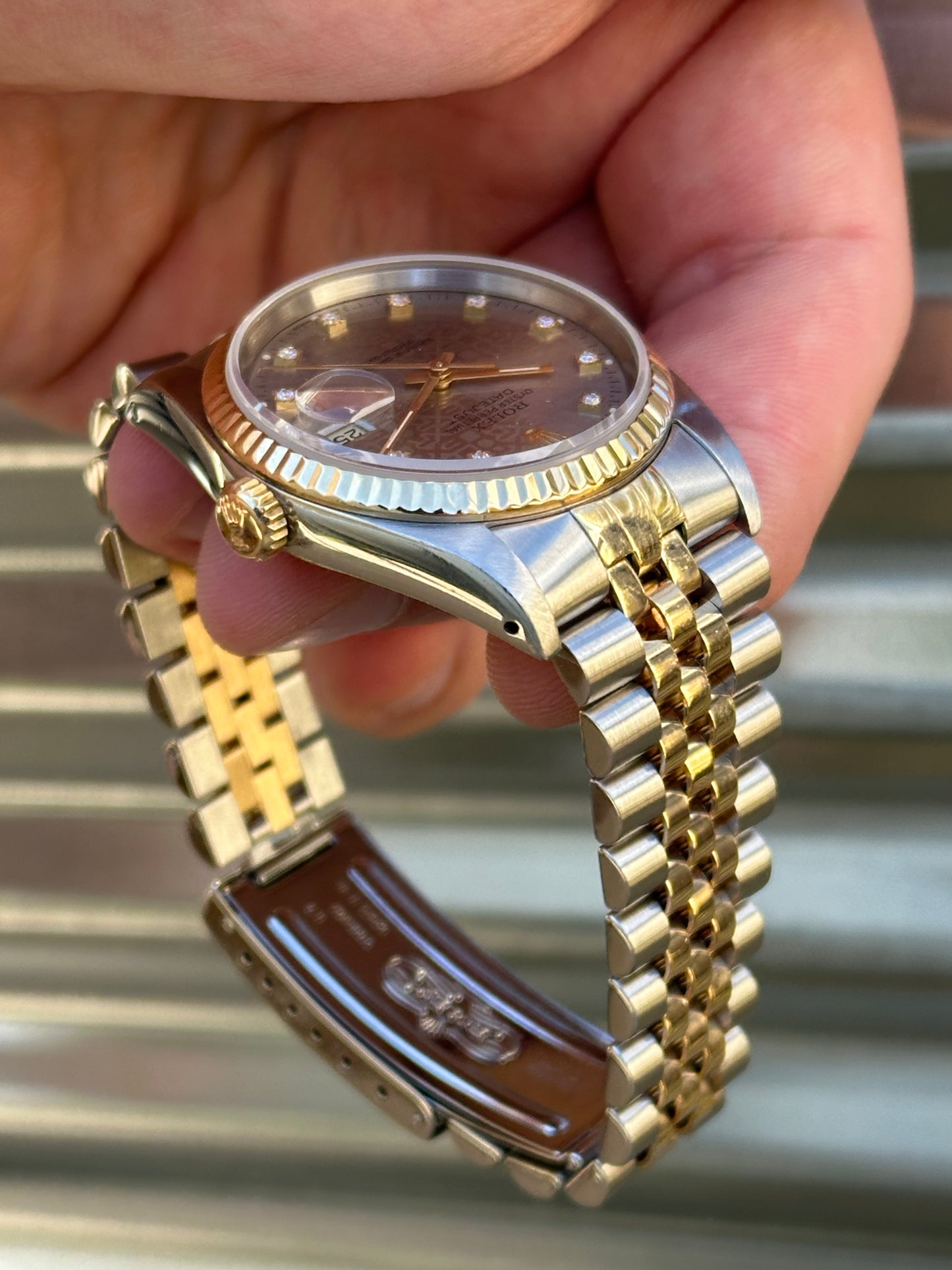 Rolex Datejust 36mm Ref.16233 “Anniversary Diamond Dial” Box & Papers