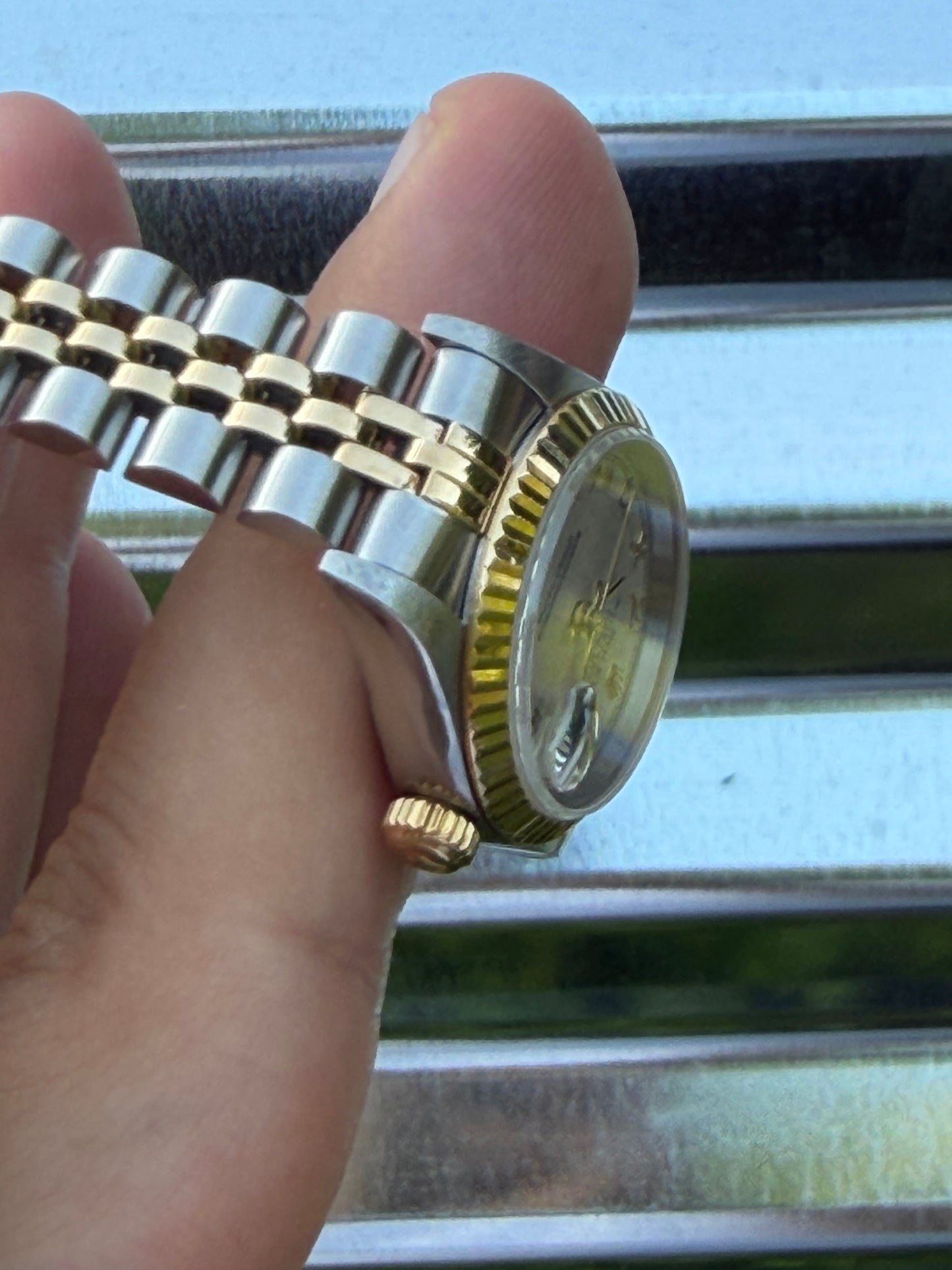 Rolex Ladies Datejust “Pyramid Dial” 26mm Ref.69173 Box & Papers