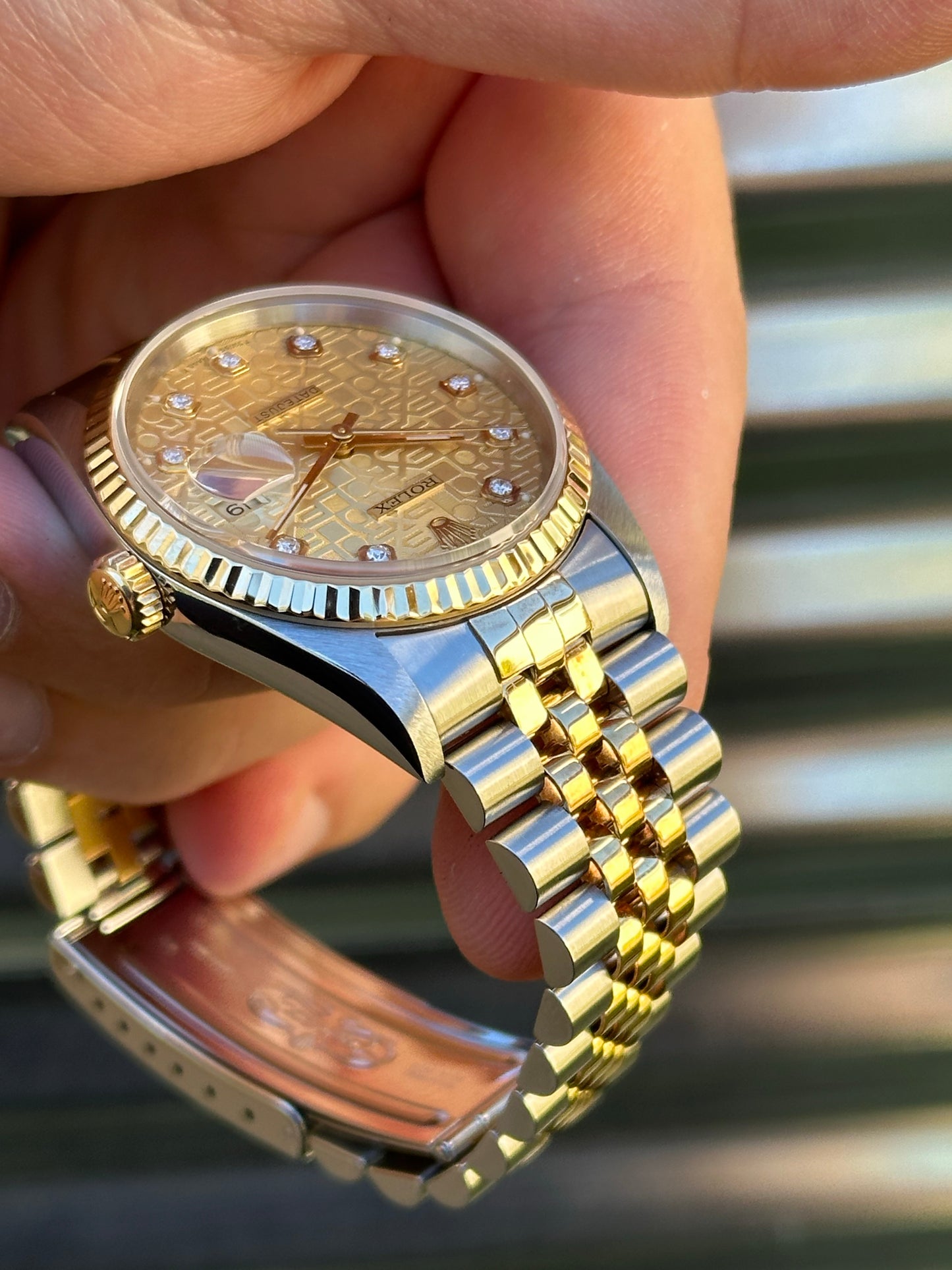 Rolex Datejust 36mm Ref.16233 “Anniversary Diamond Dial” Box & Papers