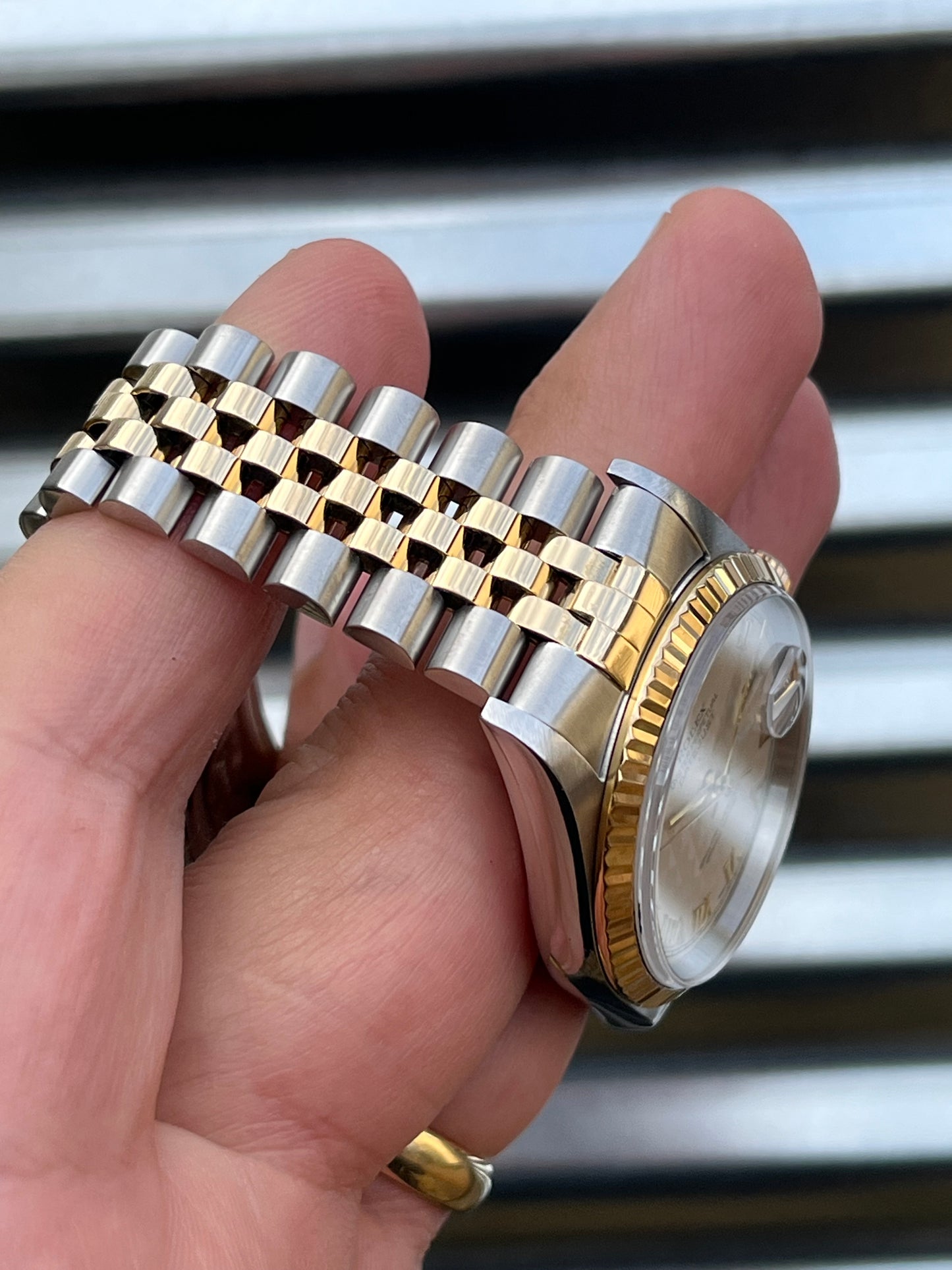 Rolex Datejust “Pyramid Dial” 36mm Ref.16233 Box & Papers