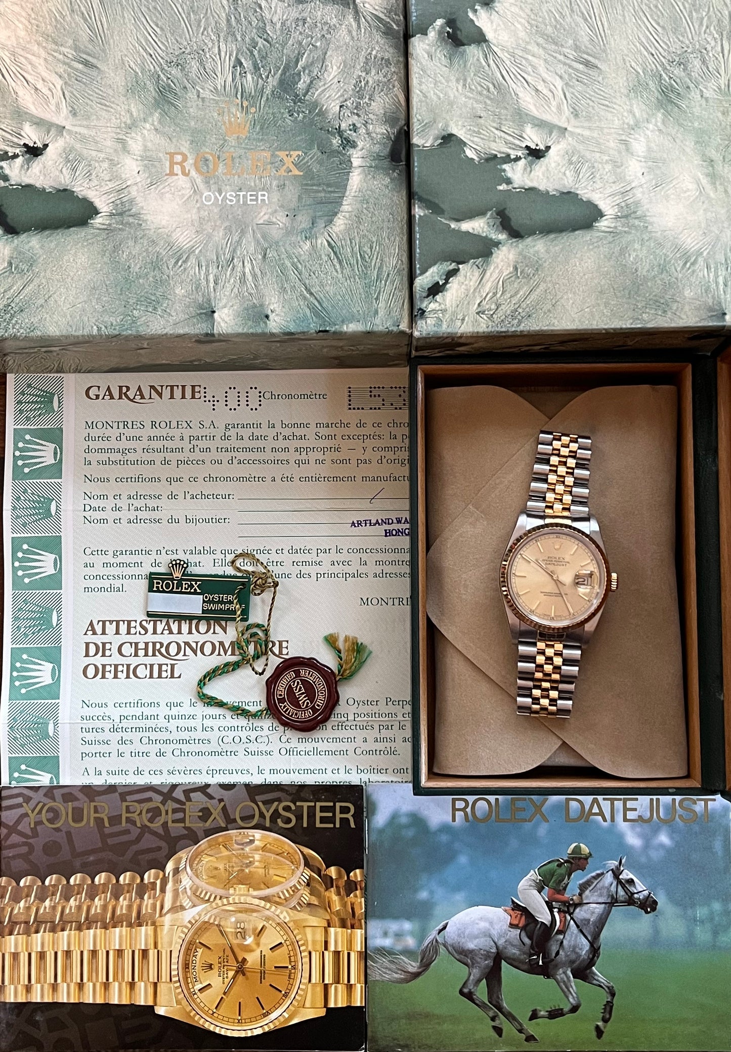 Rolex Datejust 36mm Ref.16233 Box & Papers “Champagne Dial”