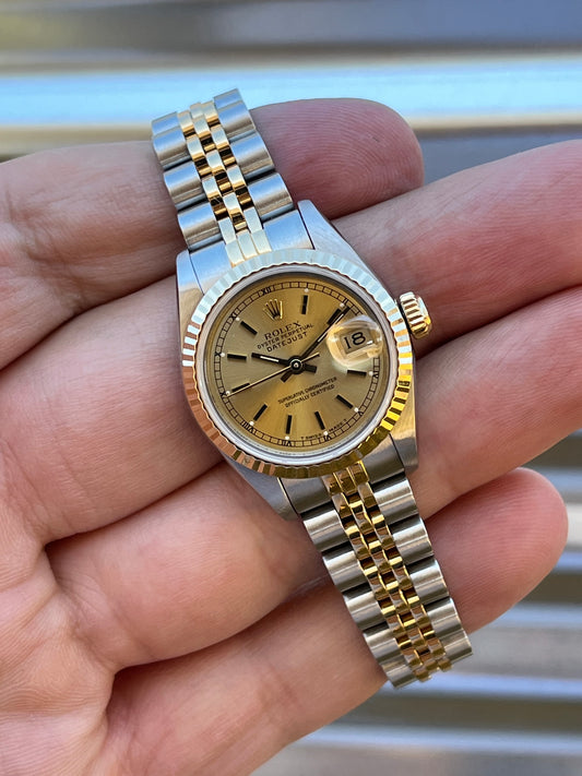 Rolex Ladies Datejust 26mm Ref.69173 Champagne w/Roman Numeral Track R8*