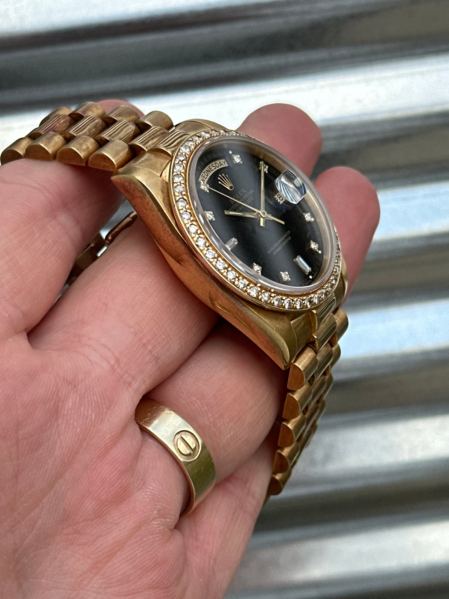 Rolex Day-Date 36mm Ref.18048 Black Diamond Dial