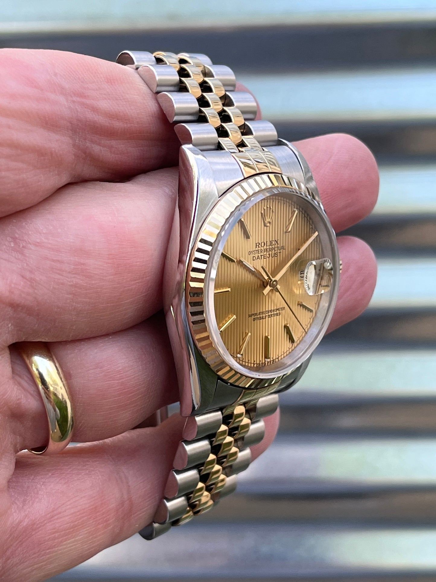 Rolex Datejust Tapestry Dial 36mm Ref.16233 Box & Papers