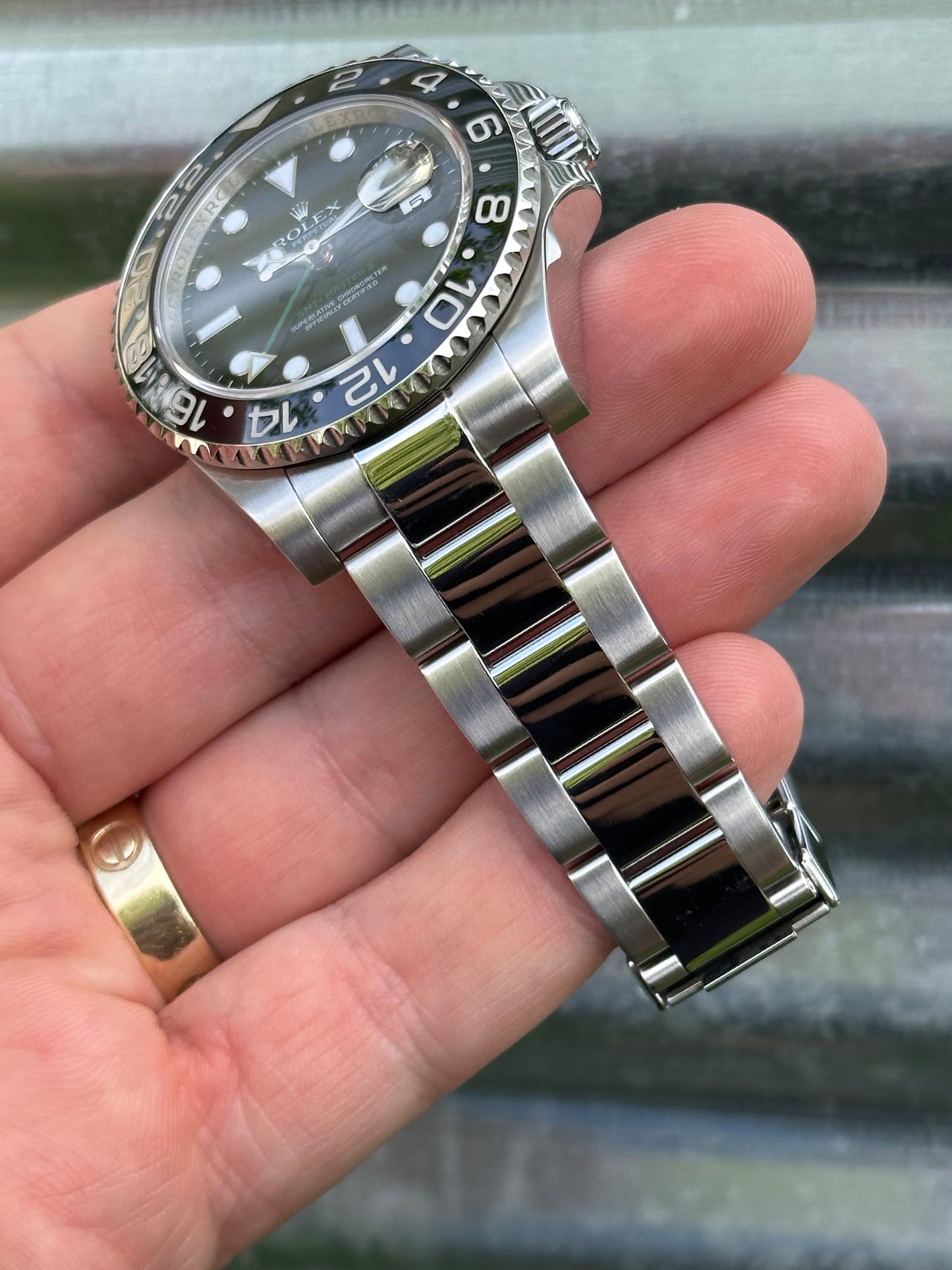 Rolex GMT Master II “Green Arrow” 40mm Ref.116710LN Box & Papers