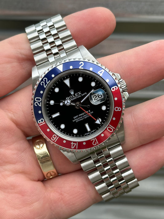 Rolex GMT Master II “Pepsi” Jubilee Bracelet Box & Papers