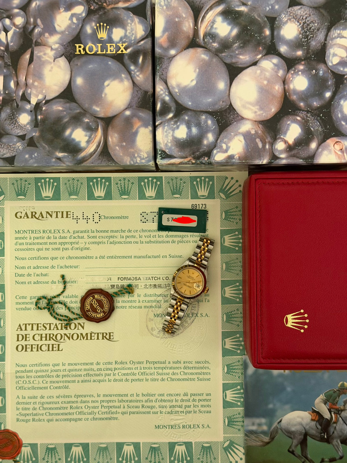 Rolex Ladies Datejust 26mm Ref.69173 Box & Papers