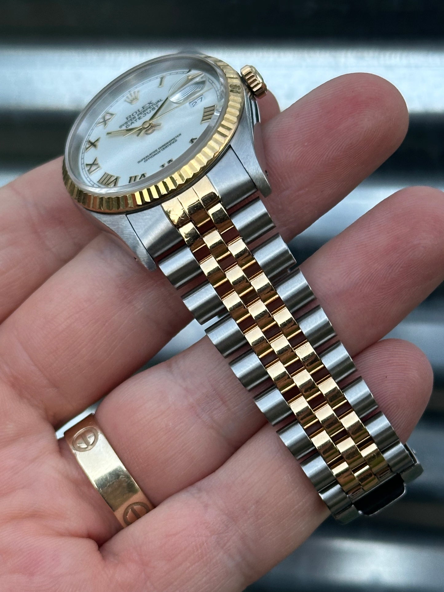Rolex Datejust “White Roman Dial” 36mm Ref.16233