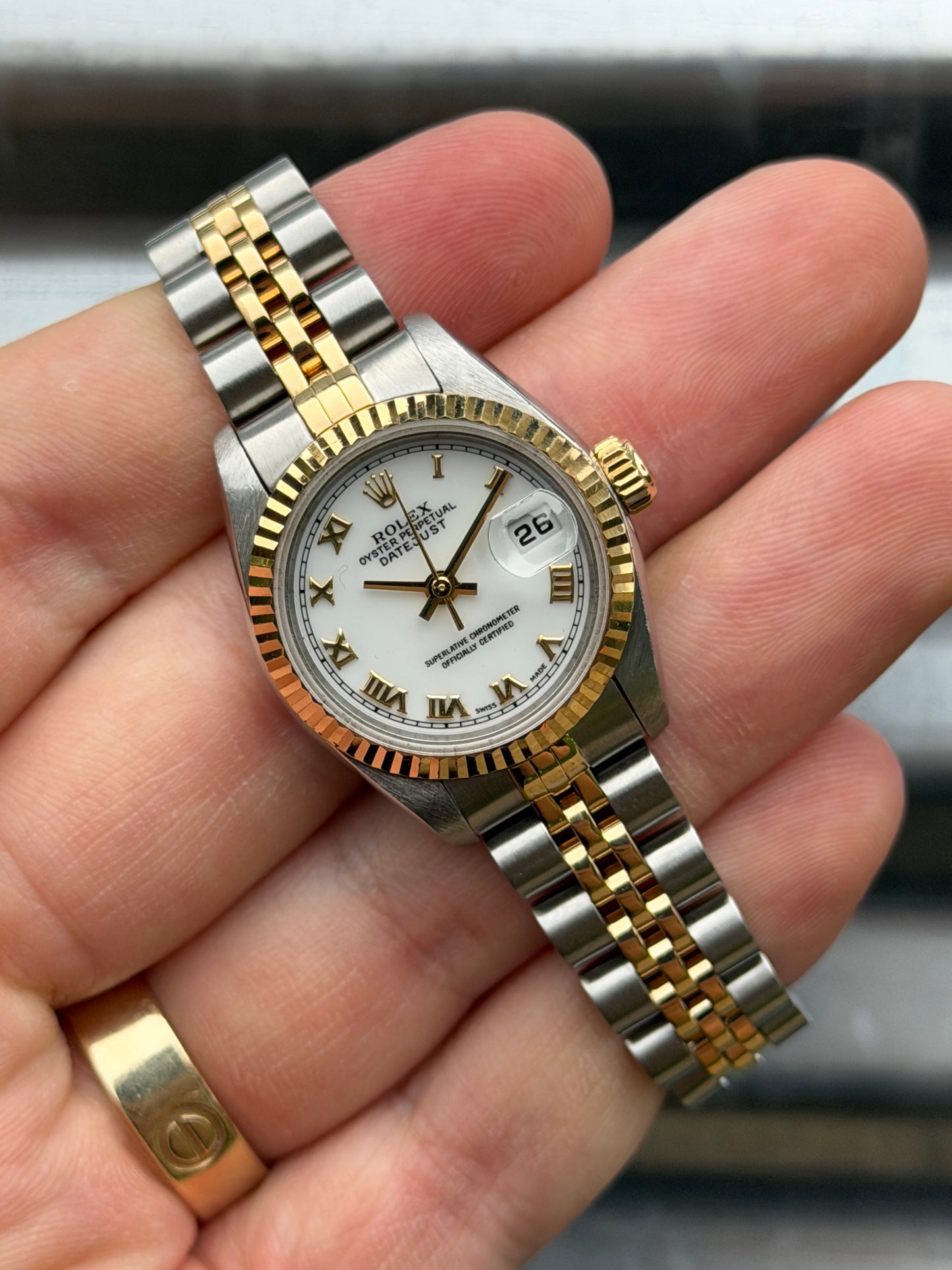 Rolex Ladies Datejust 26mm Ref.69173 Box & Papers