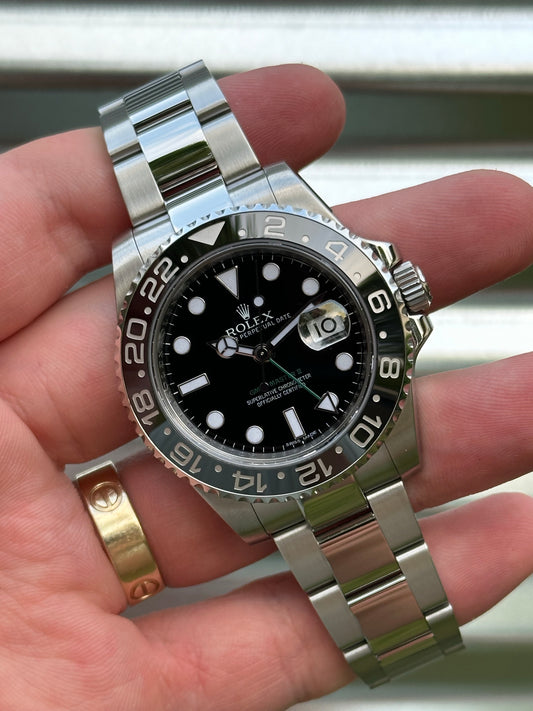 Rolex “Green Arrow” GMT 40mm Ref.116710LN Box & Card