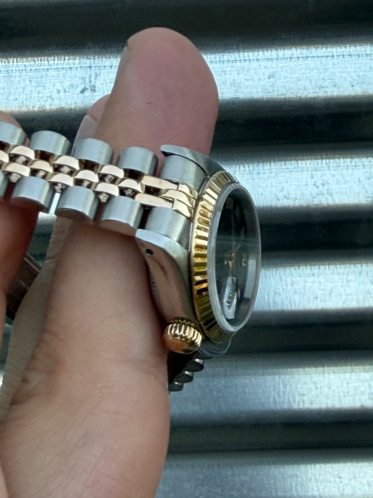 Rolex Ladies Datejust 26mm Ref.69173 Box & Papers “Black Pyramid Dial”