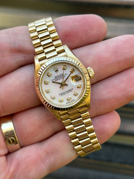 Rolex Datejust Ladies Ref.69178 Mother of Pearl Diamond Dial