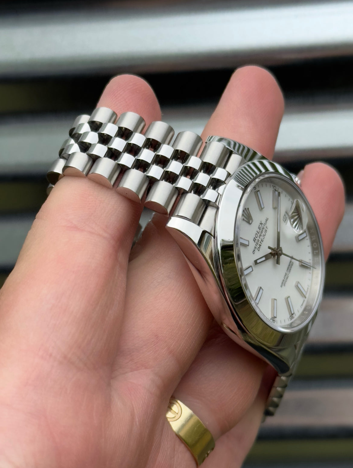 Rolex Datejust “White Index Dial” 41mm Ref.126300 Box & Card