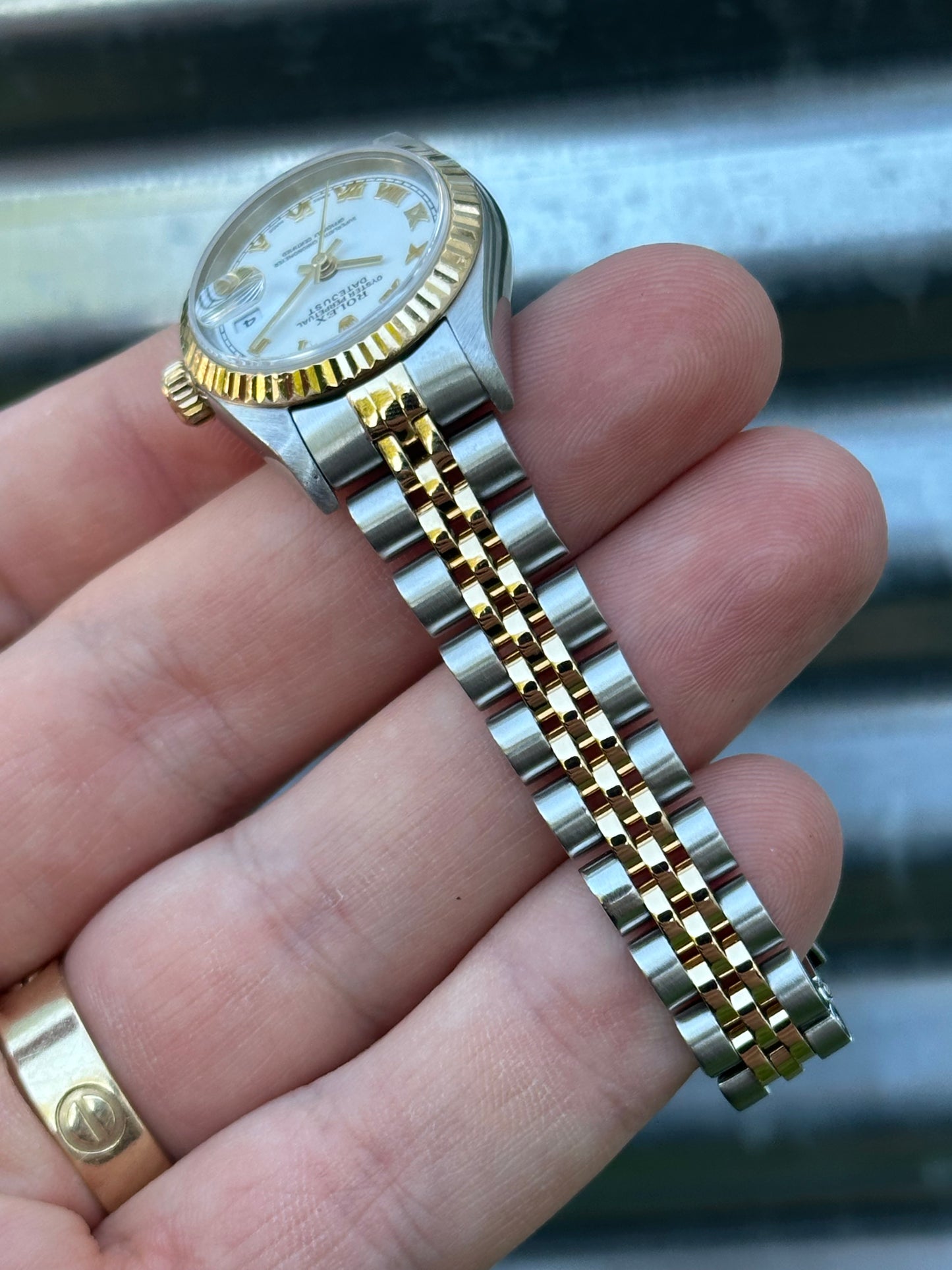 Rolex Ladies Datejust 26mm Ref.79173 Box & Papers “White Roman Dial”