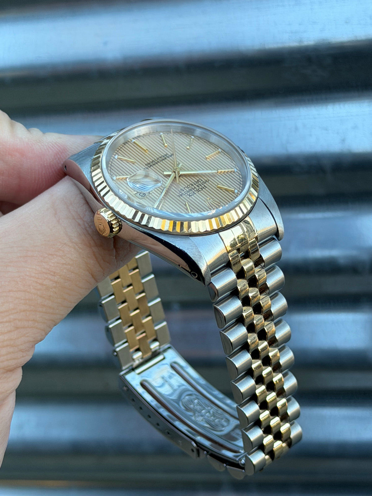 Rolex Datejust “Tapestry Dial” 36mm Ref.16233 Box & Papers