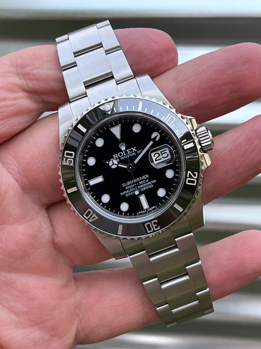 Rolex Submariner Date 40mm Ref.116610LN Watch w/Card & Rolex Service Card
