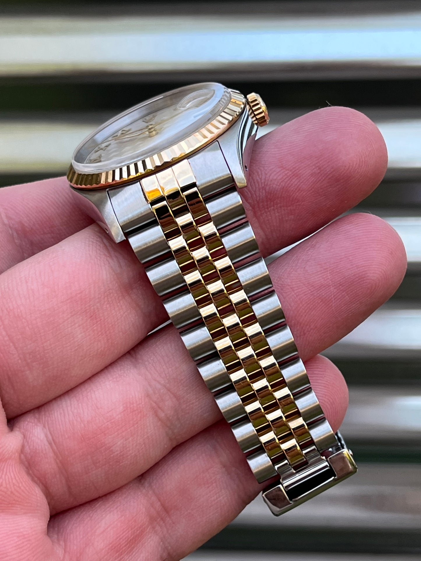 Rolex Datejust 36mm Ref.16233 “Pyramid Dial” Box & Papers