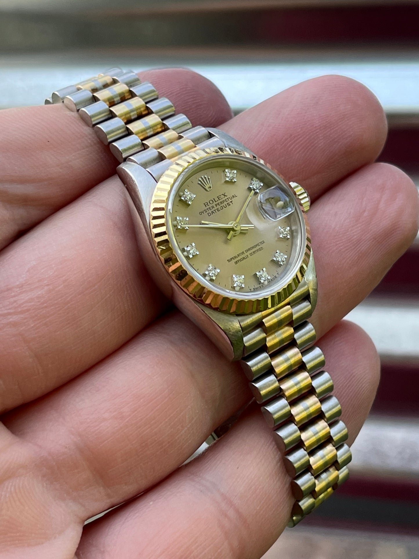 Rolex Datejust 26mm Ref.69179 Tridor 18K Gold