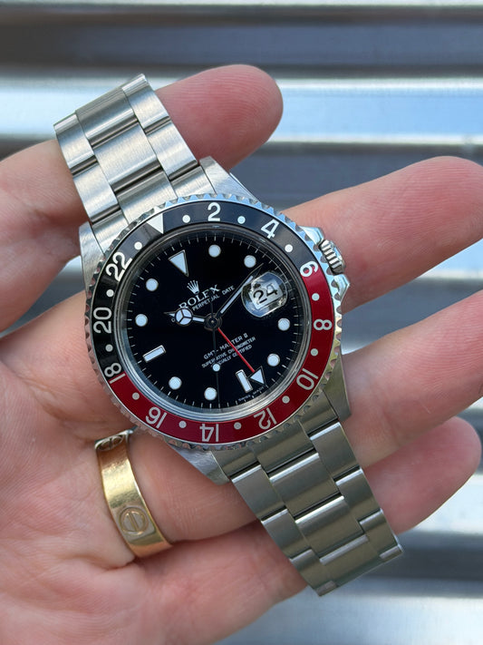 Rolex GMT Master II “Coke”40mm Ref.16710 Box & Papers