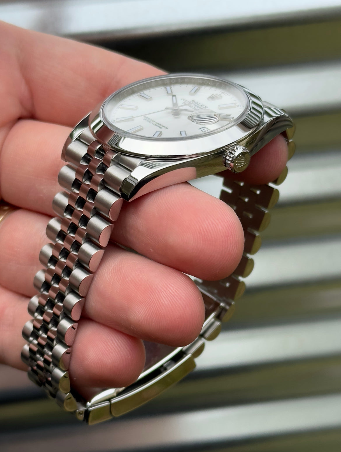Rolex Datejust “White Index Dial” 41mm Ref.126300 Box & Card