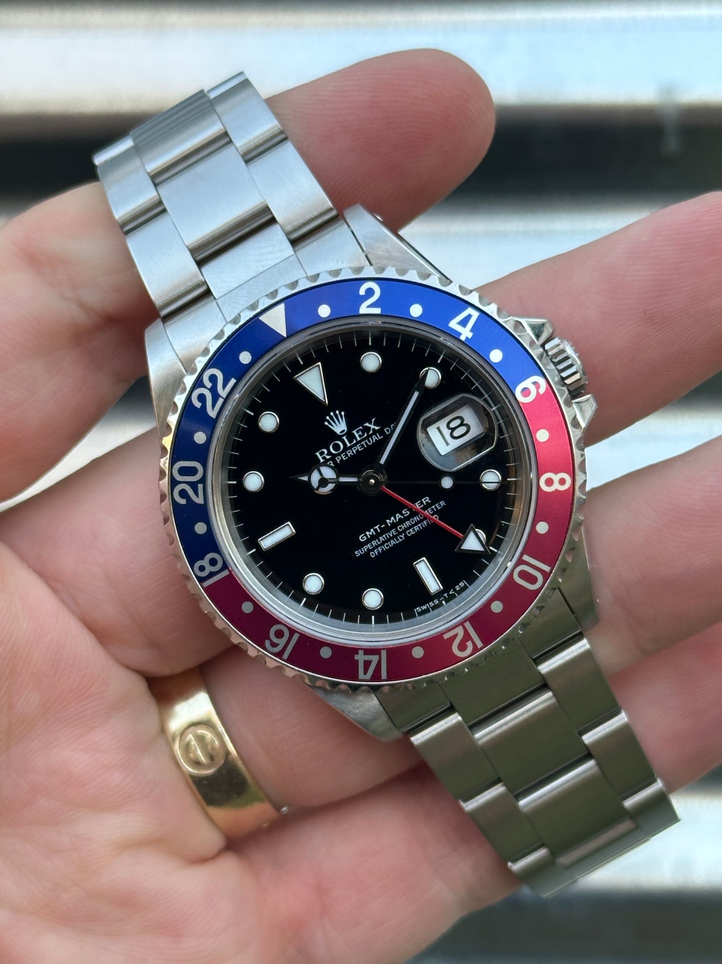 Rolex GMT Master Pepsi 40mm Ref.16700 Box & Papers
