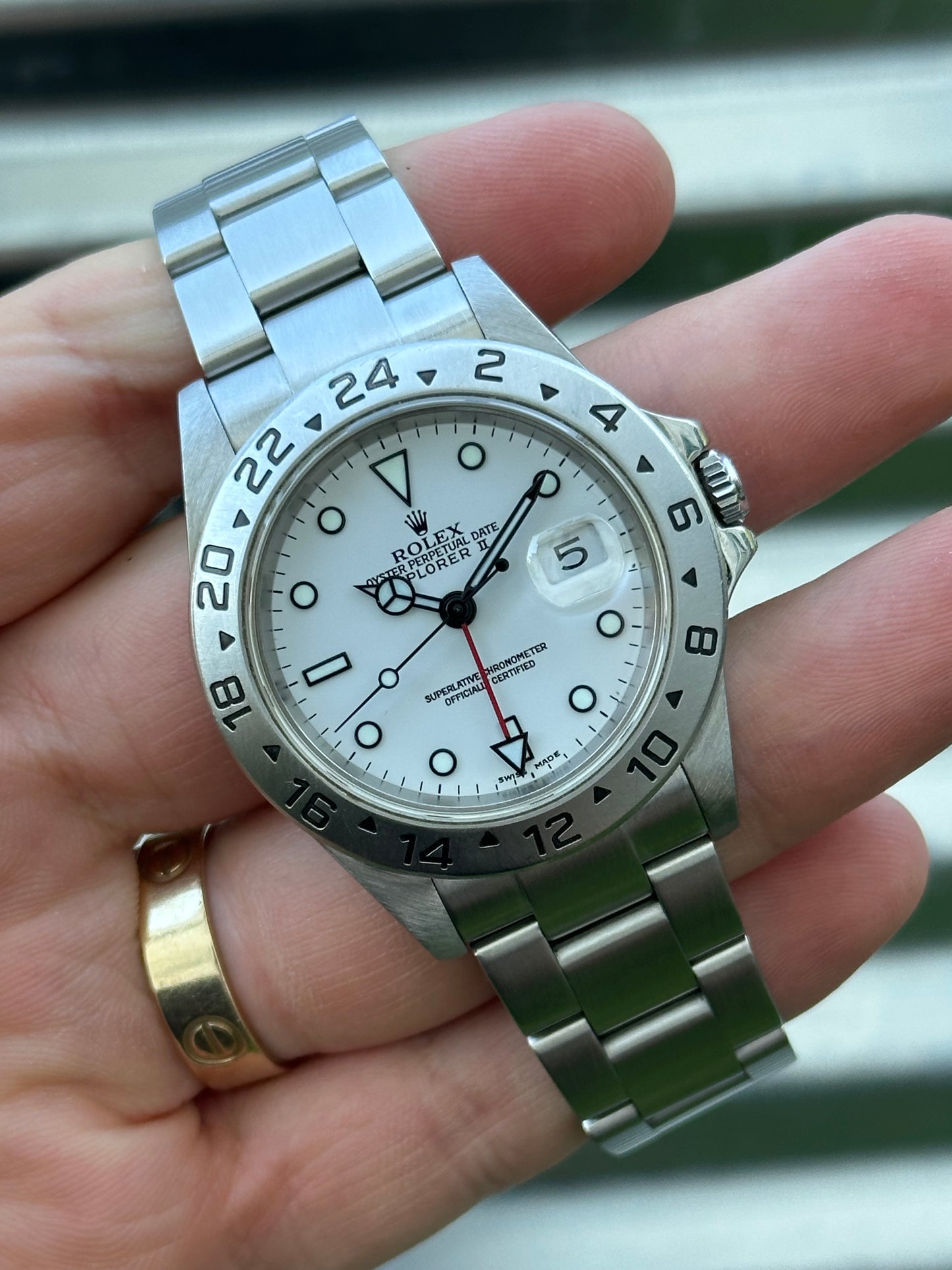 Rolex Explorer II “Polar” 40mm Ref.16570 Box & Papers