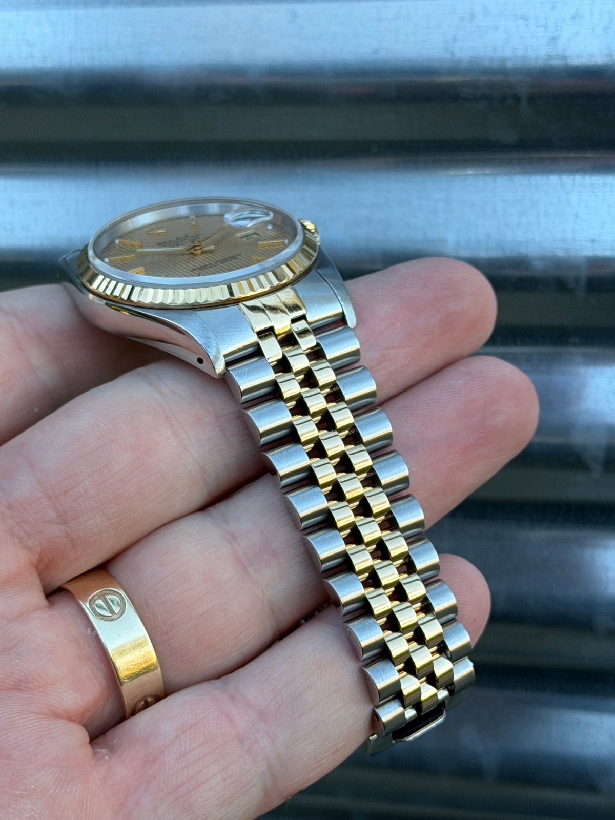 Rolex Datejust “Tapestry Dial” 36mm Ref.16233 Box & Papers