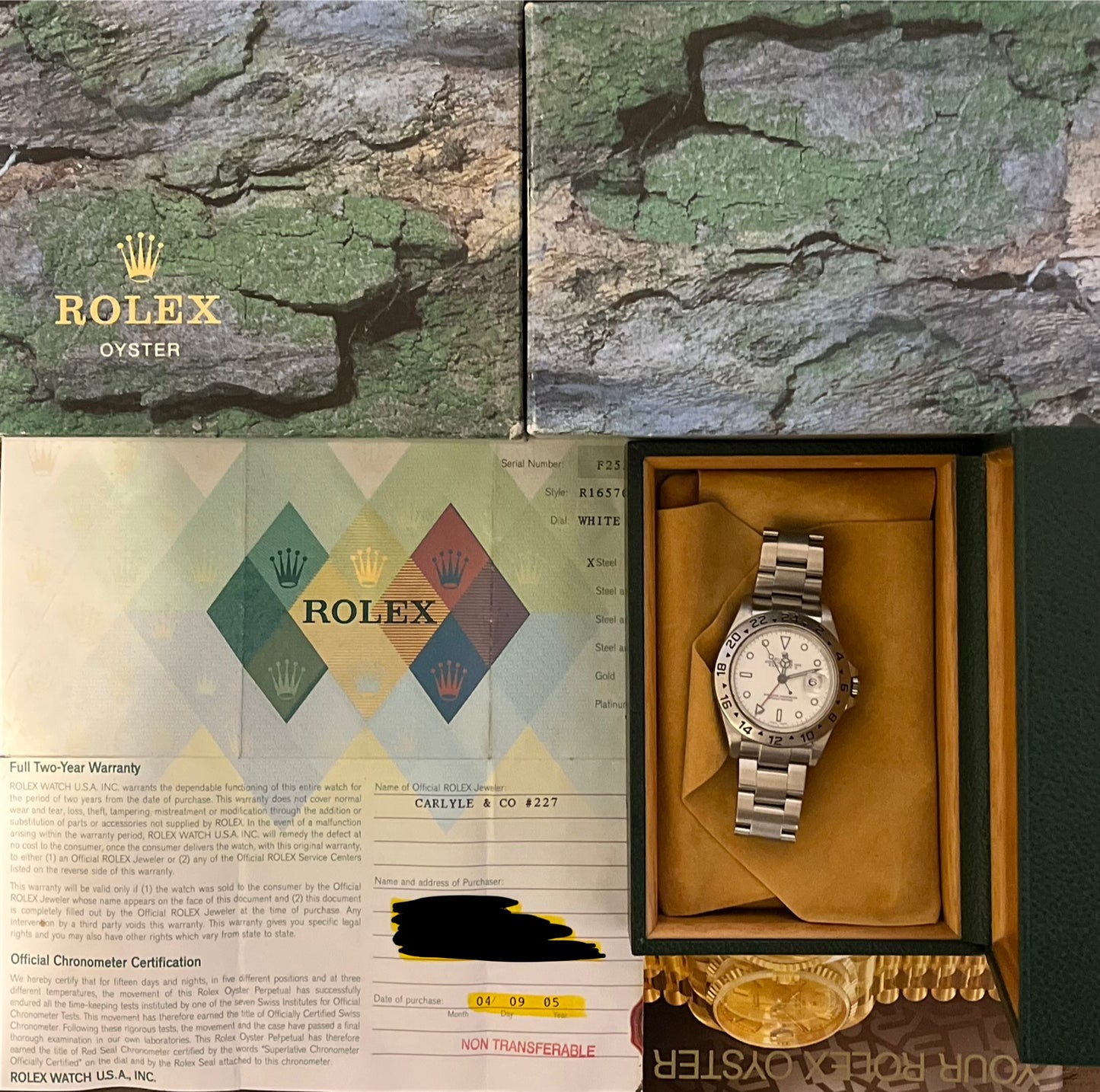 Rolex Explorer II “Polar” 40mm Ref.16570 Box & Papers