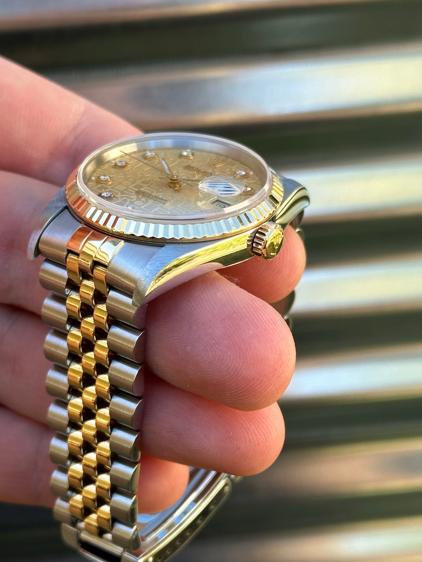 Rolex Datejust 36mm Ref.16233 “Anniversary Diamond Dial” Box & Papers