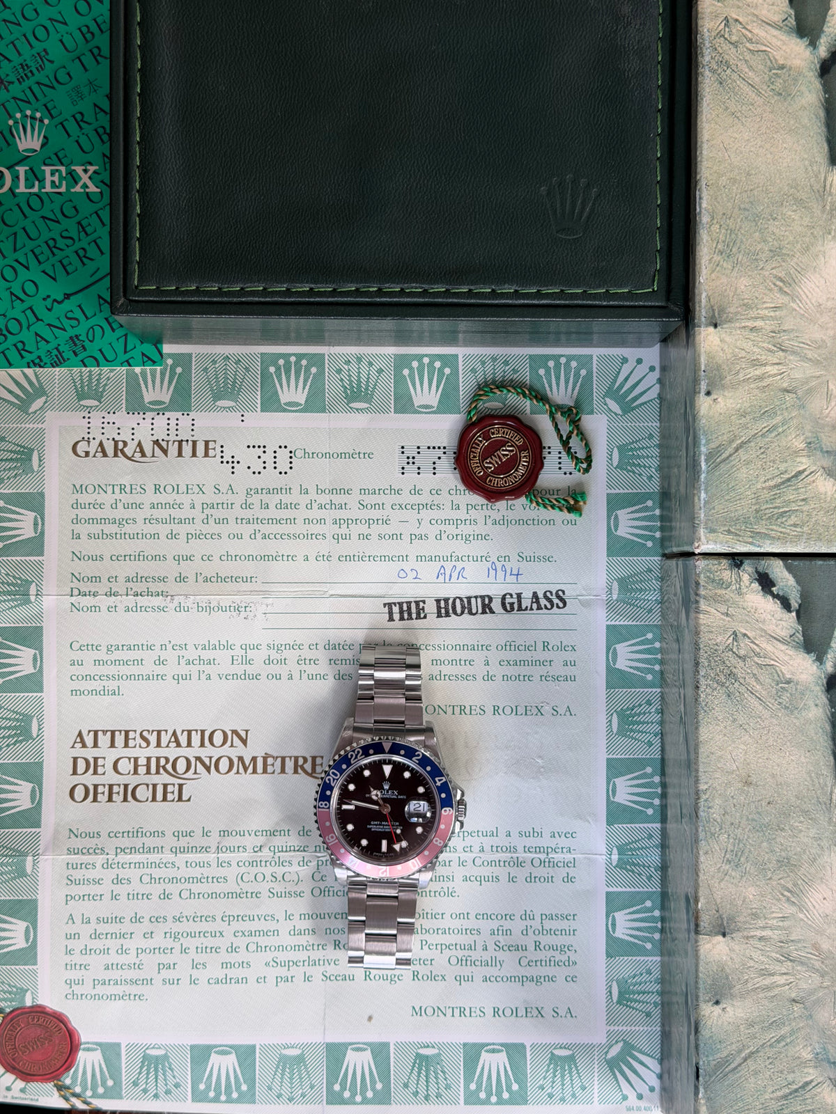 Rolex GMT Master Pepsi 40mm Ref.16700 Box & Papers