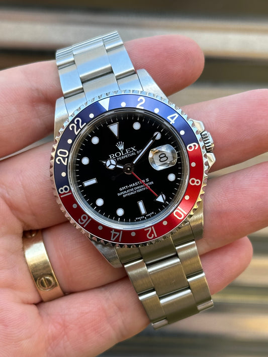 Rolex GMT Master II “Pepsi” 40mm Ref.16710 Year 2000 Box & Papers