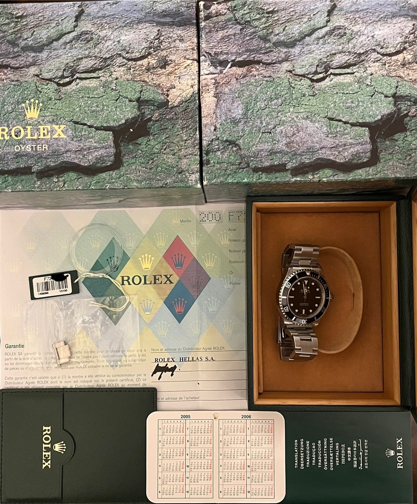 Rolex Submariner No Date 40mm Ref.14060M Box & Papers