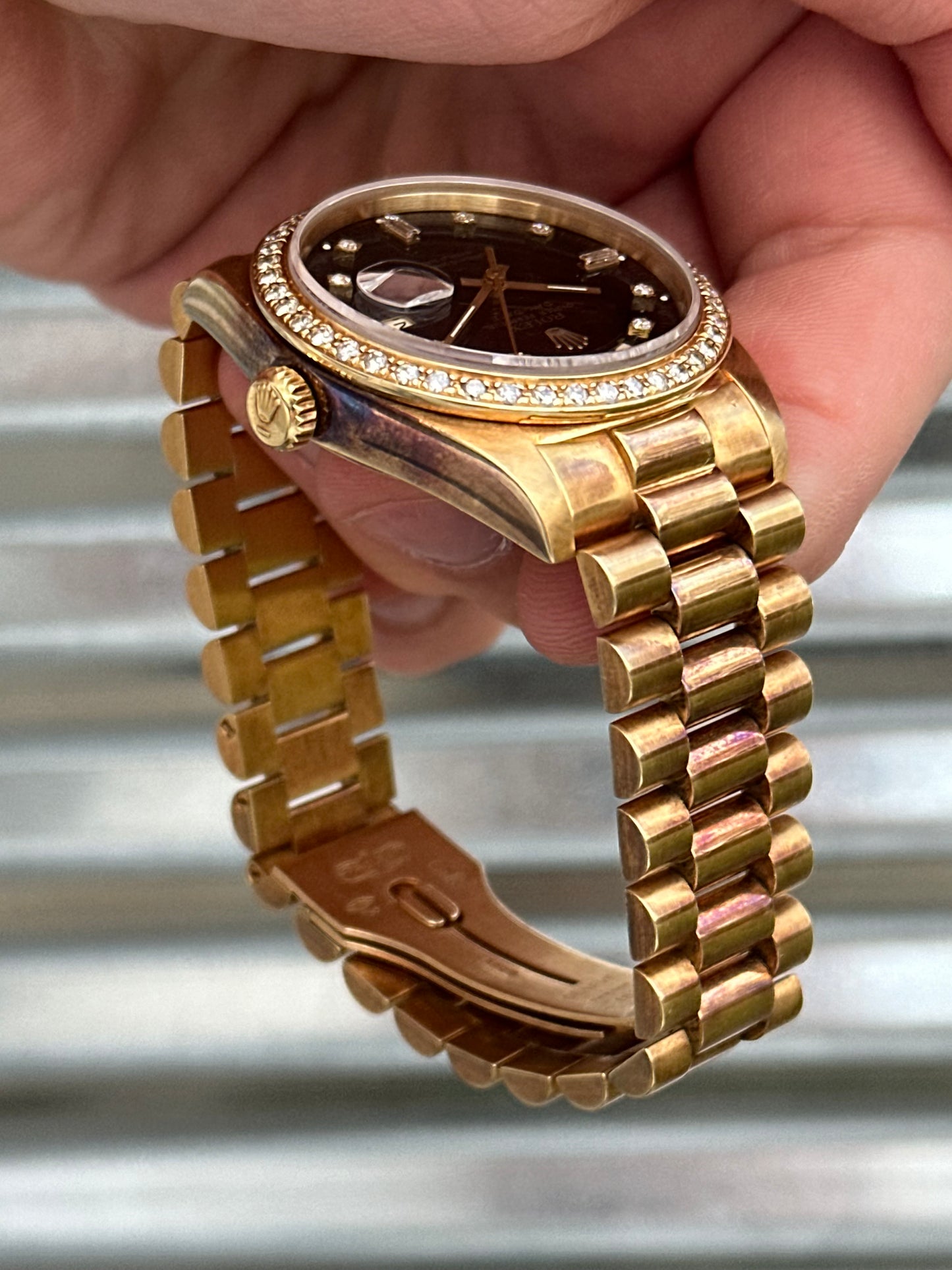 Rolex Day-Date 36mm Ref.18048 Black Diamond Dial