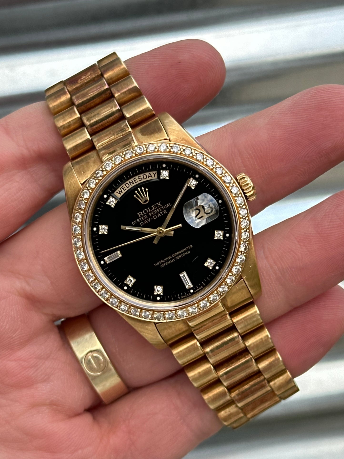 Rolex Day-Date 36mm Ref.18048 Black Diamond Dial