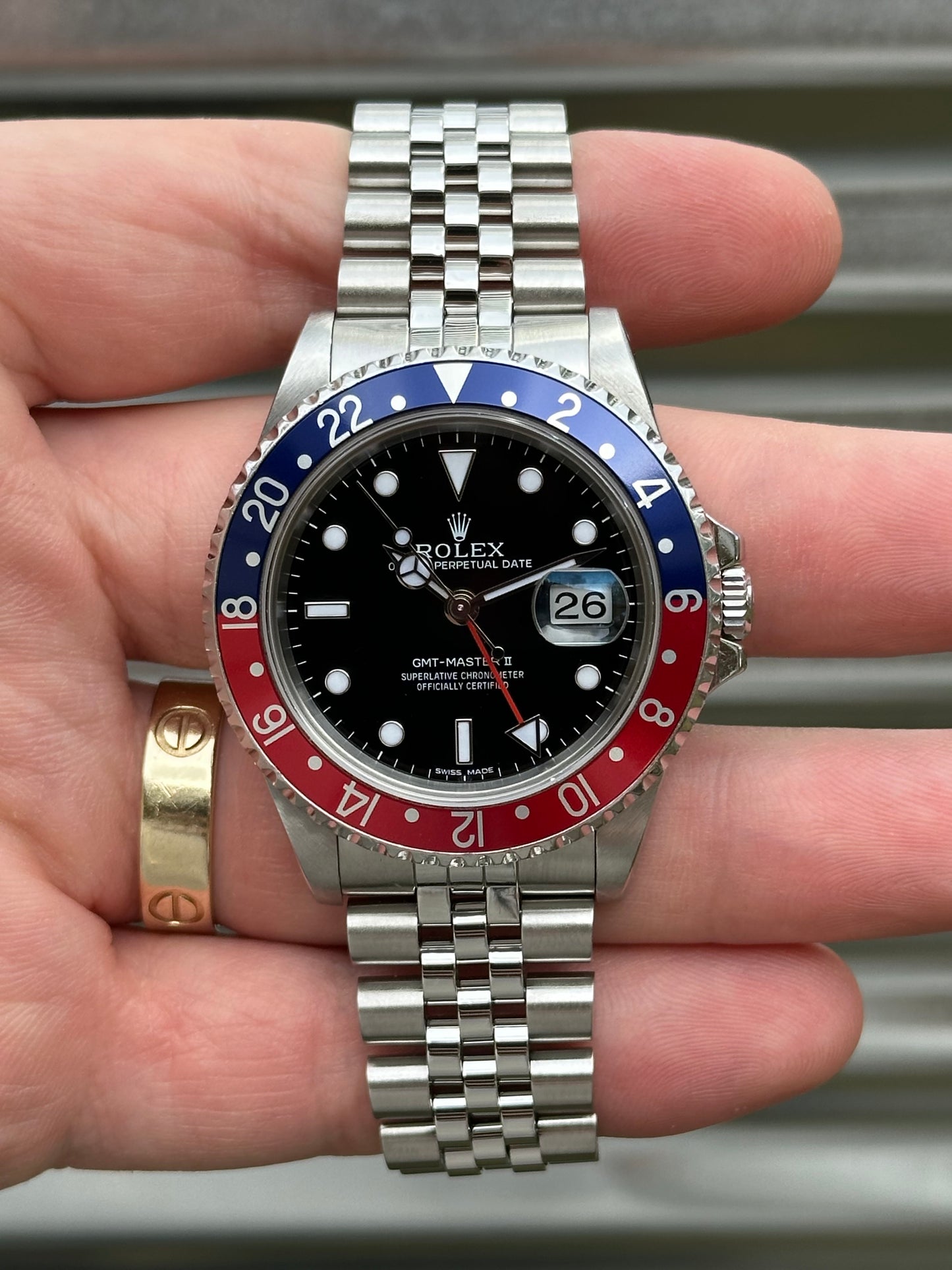 Rolex GMT Master II “Pepsi” Jubilee Bracelet Box & Papers