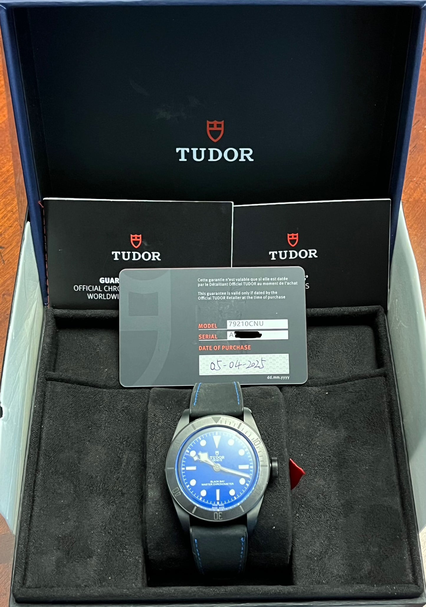 Tudor Black Bay Ceramic 41mm Ref.79210CNU Box & Card from 2025