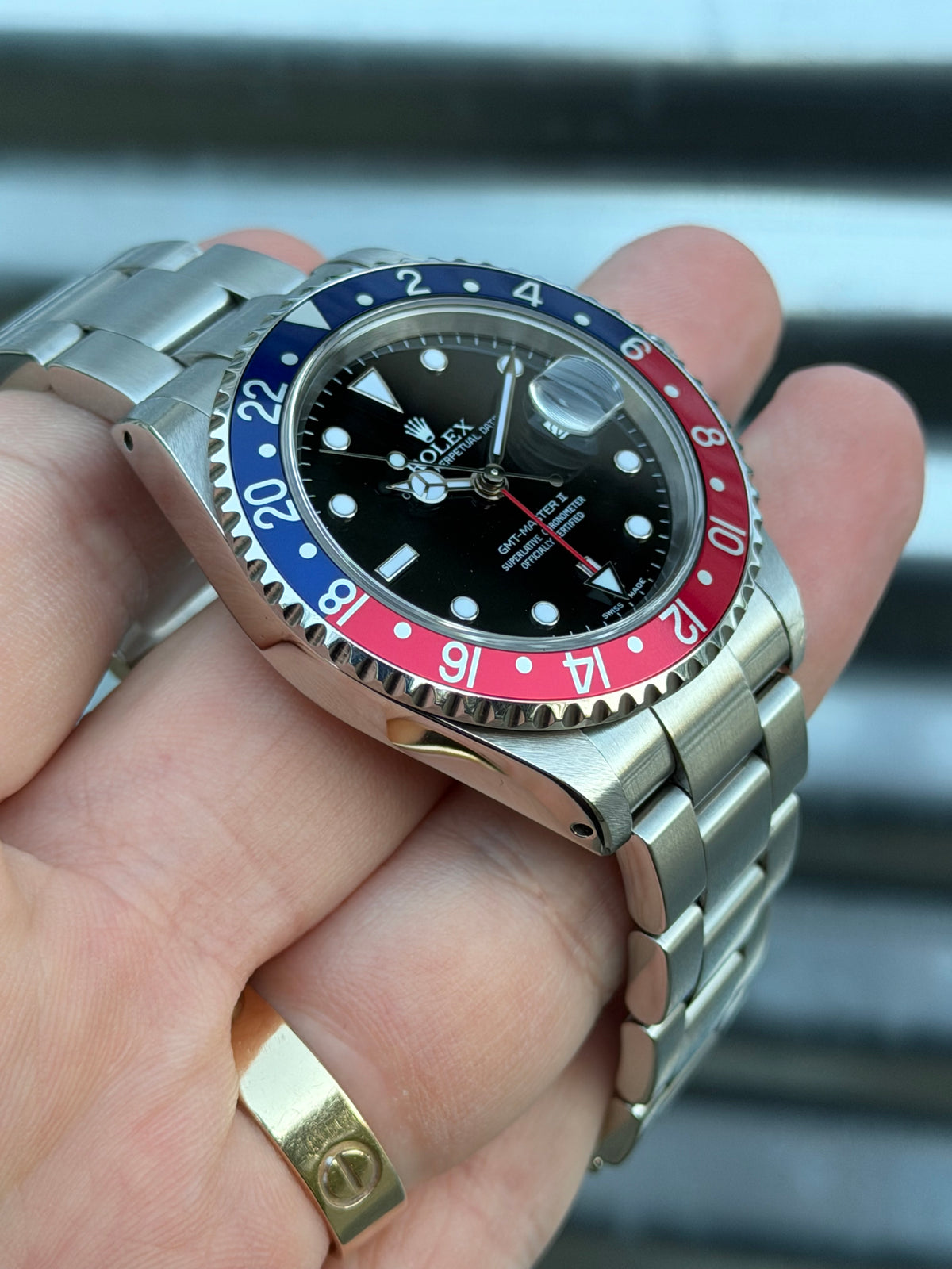 Rolex GMT Master II “Pepsi” 40mm Ref.16710 Box & Papers & Service Card