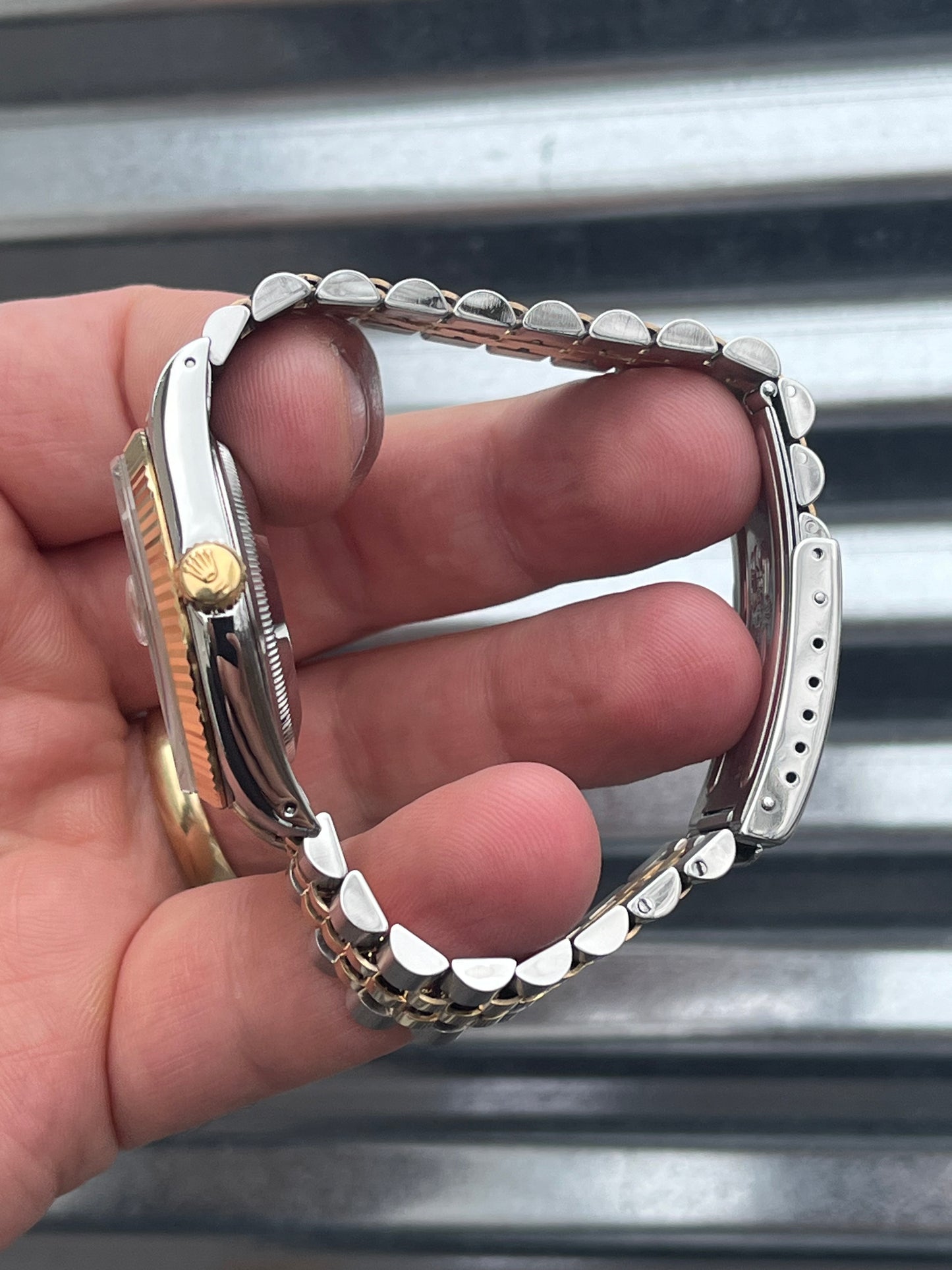 Rolex Datejust “Champagne Roman Numeral Dial” 36mm Ref.16233 Box & Papers