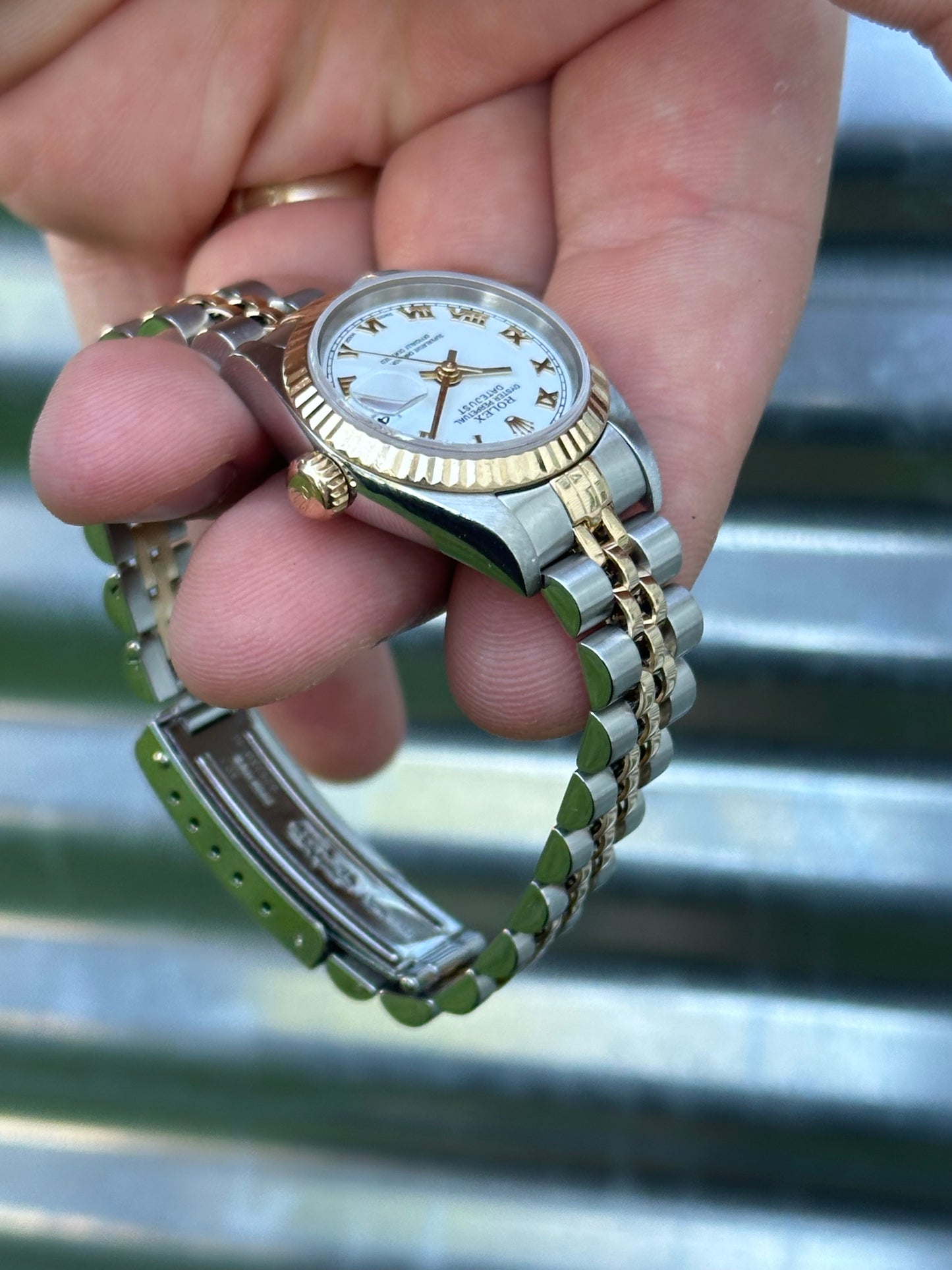Rolex Ladies Datejust 26mm Ref.79173 Box & Papers “White Roman Dial”