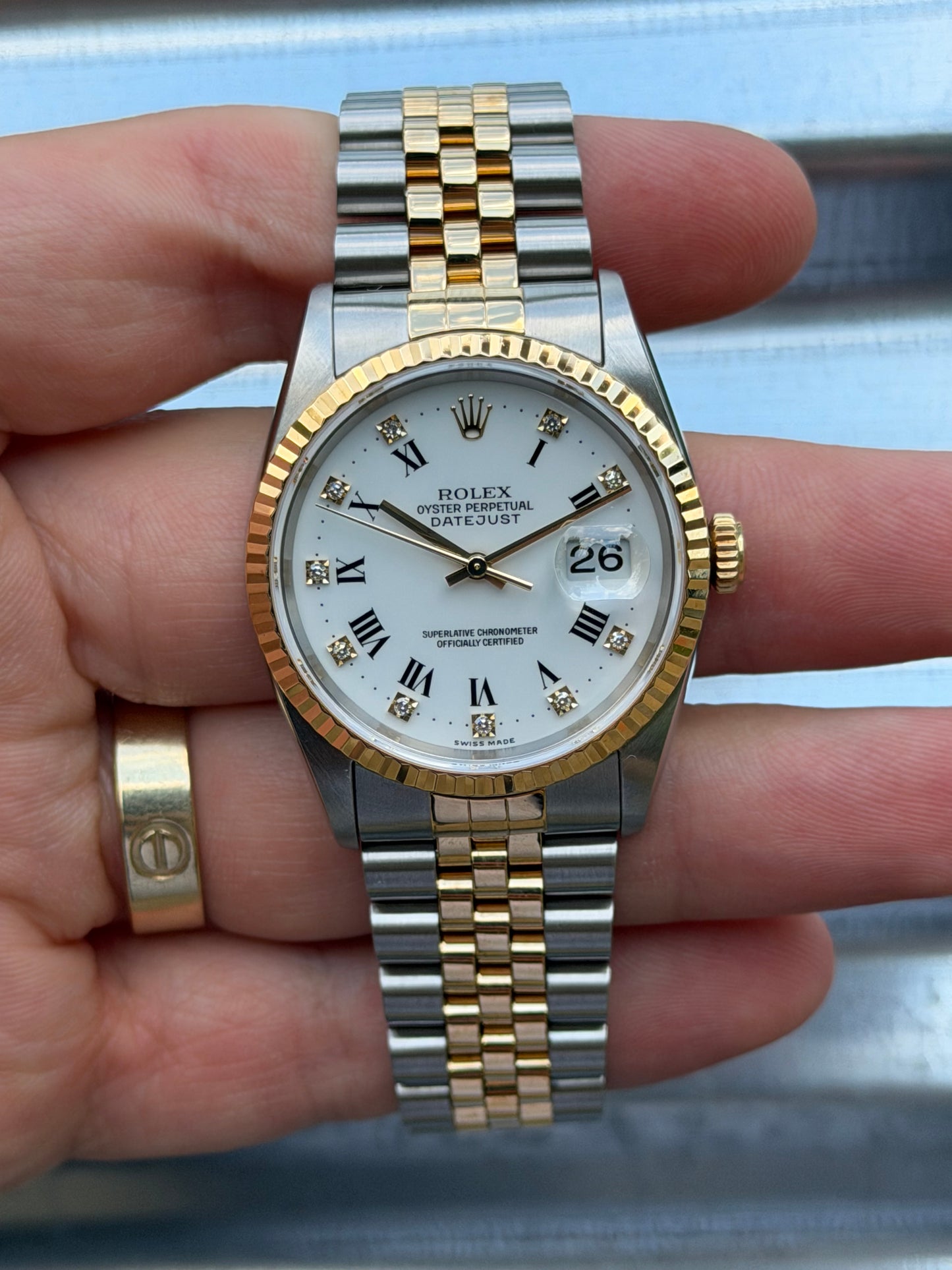 Rolex Datejust “Wh36mm Ref.16233 Box & Papers